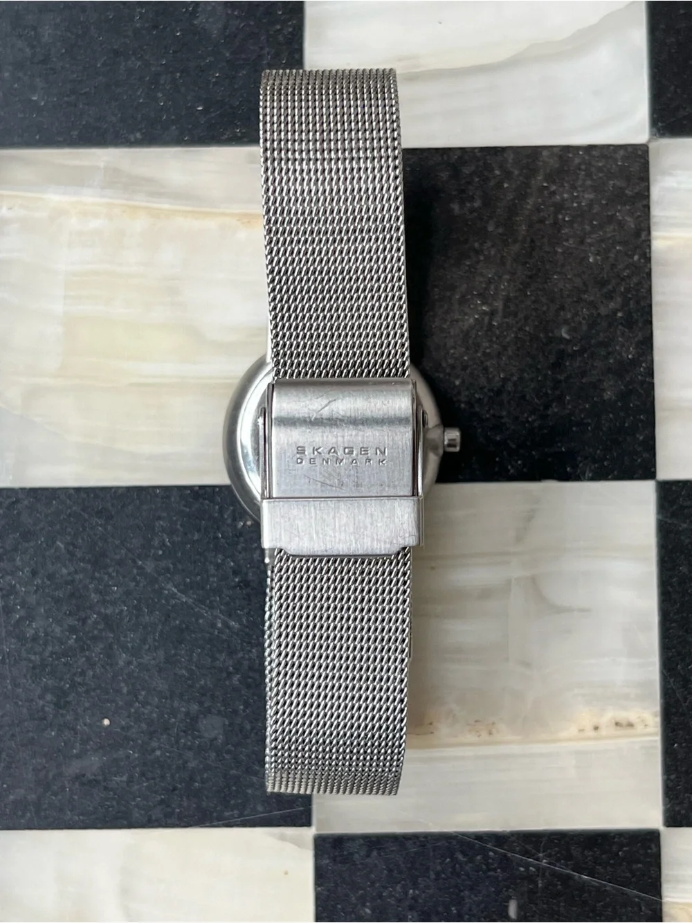 Skagen Denmark Watch Womens 26mm Stainless Silver Tone Mesh 358SSSD Working